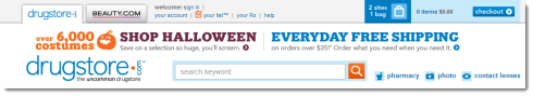 Drugstore.com everyday Free Shipping