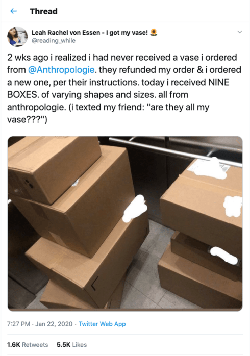 terrible customer experience with Anthropologie